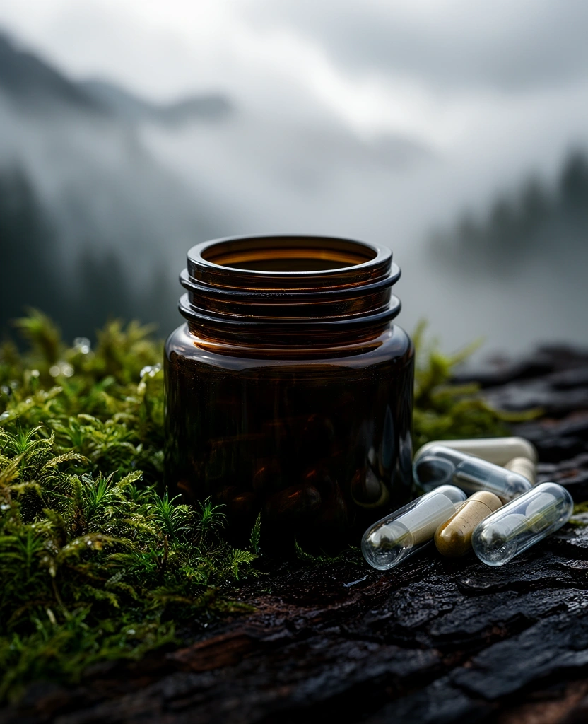 Alpine Vitality Complex amber glass packaging